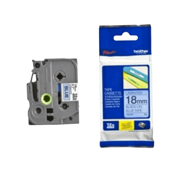 Brother TZe541 18 mm x 8 m Svart text / Blå tejp original tejp (TZ541)