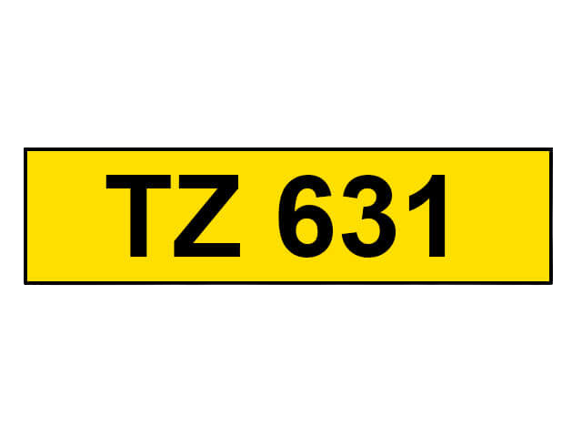 Brother TZe631 12 mm x 8 m Svart text / Gul tejp kompatibel tejp