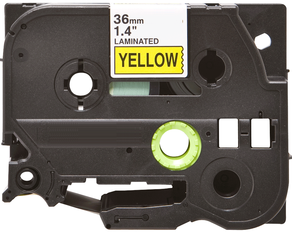 Brother TZE661 36 mm x 8 m Svart text / Gul tejp kompatibel tejp