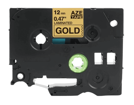 Brother TZEPR831 12 mm x 8 m Svart text / Guld tejp kompatibel tejp