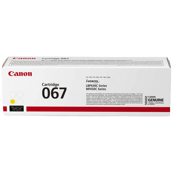 Canon 067 gul original toner 1250 sider (5099C002)