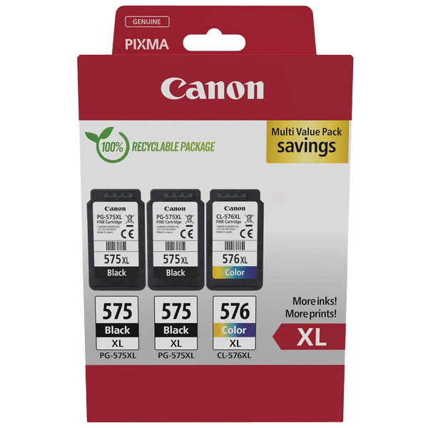 Canon 2x PG-575XL + CL-576XL CMYK original multipack 2x 15 + 12,6 ml. (5437C004)