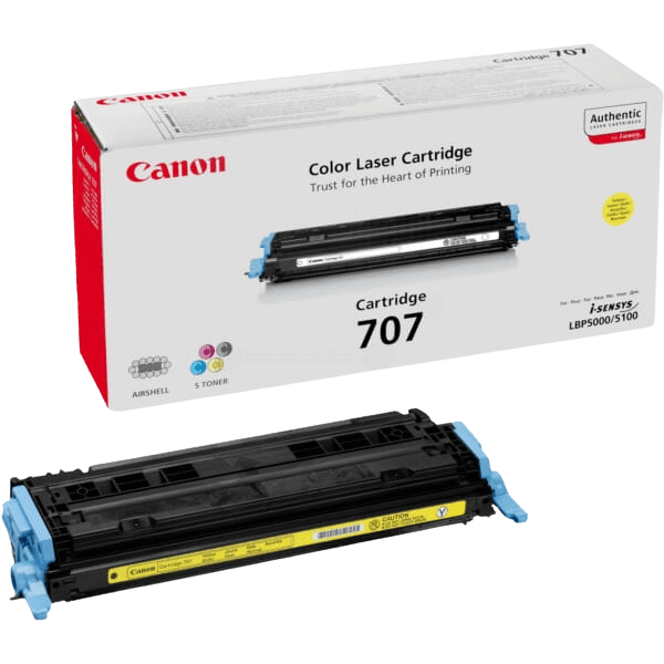 Canon 707 gul original toner 2000 sider (9421A004)