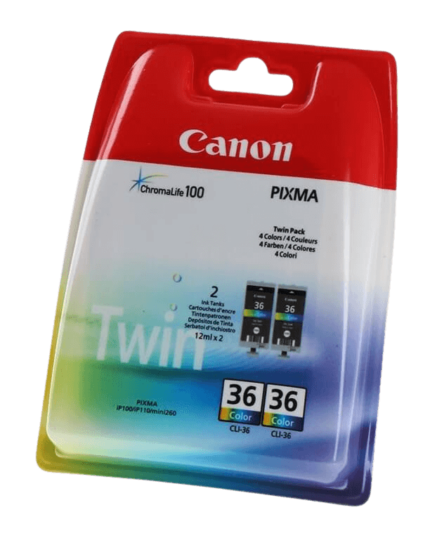 Canon CLI-36CLRK twin pack CMYK original bläckpatron 440 sider (1511B018)