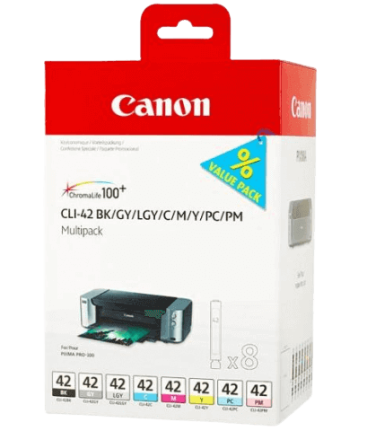 Canon CLI-42 XL CMYK original multipack 8 x 13 ml. (6384B010)