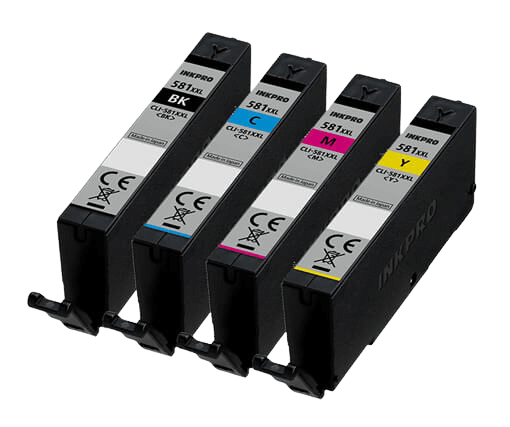 Canon CLI-581 XXL 4 stk. rabattpaket bläckpatron 48 ml. - kompatibel