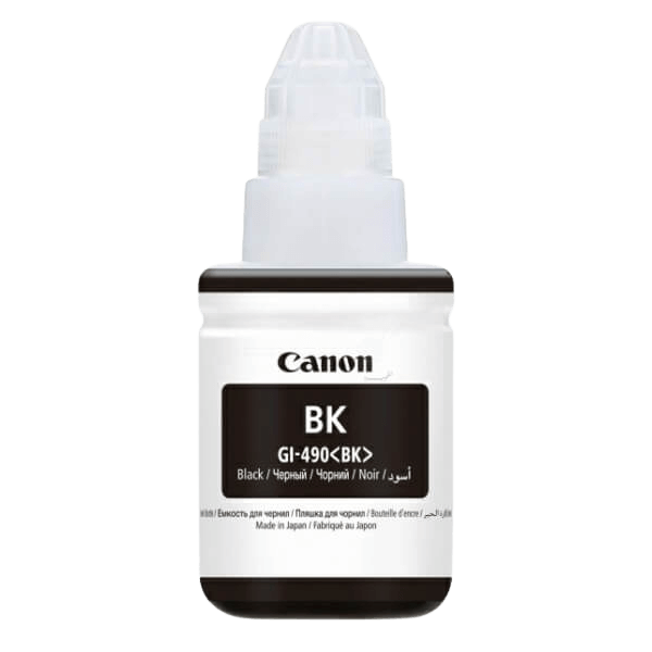Canon GI-490BK svart original bläck refill 135 ml. (0663C001)