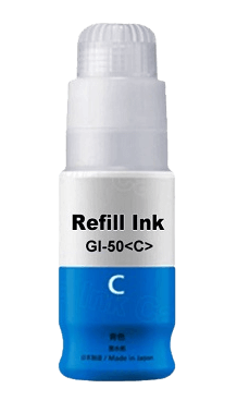 Canon GI-50 C cyan kompatibel bläck refill 70 ml. (3403C001)