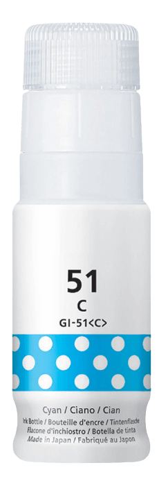 Canon GI-51C cyan kompatibel bläck refill 70 ml. (4546C001)