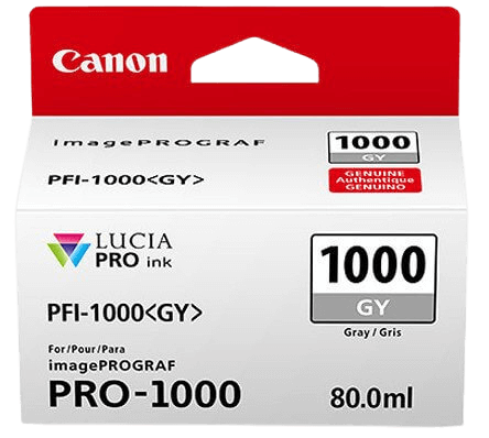 Canon PFI-1000GY grå original bläckpatron 80 ml. (0552C001)