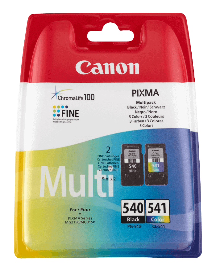 Canon PG-540 & CL-541 CMYK original multipack 2 x 8 ml. ml. (5225B006)