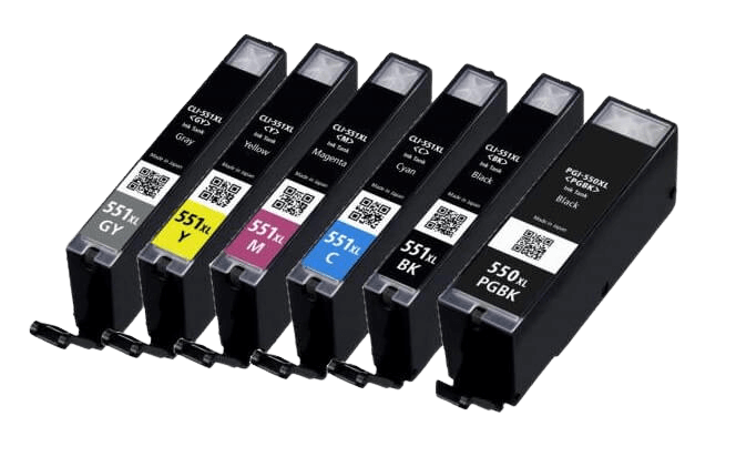 Canon PGI-550XL 6 stk. rabattpaket bläckpatron 85 ml. - kompatibel