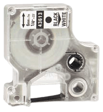 Dymo S0720780 6 mm x 7 m Svart text / Vit tejp kompatibel tejp (43613)