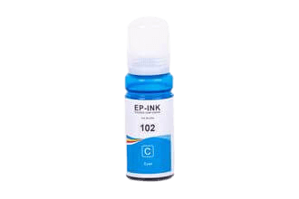 Epson 102 cyan kompatibel bläck refill 70 ml. (C13T03R240)