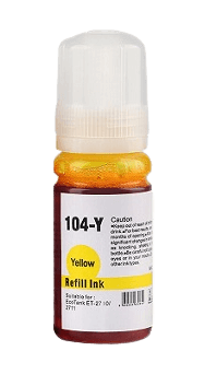 Epson 104 gul kompatibel bläck refill 70 ml. (C13T00P440)