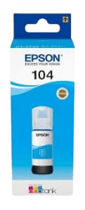 Epson 104 cyan original bläck refill 65 ml. (C13T00P240)