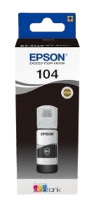 Epson 104 svart original bläck refill 65 ml. (C13T00P140)