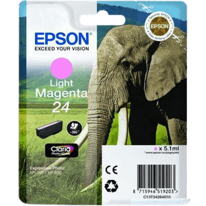 Epson 24 ljus magenta original bläckpatron 4,6 ml. (C13T24264012)