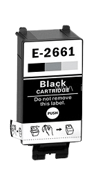 Epson 266 svart kompatibel bläckpatron 11,5 ml. (C13T26614010)