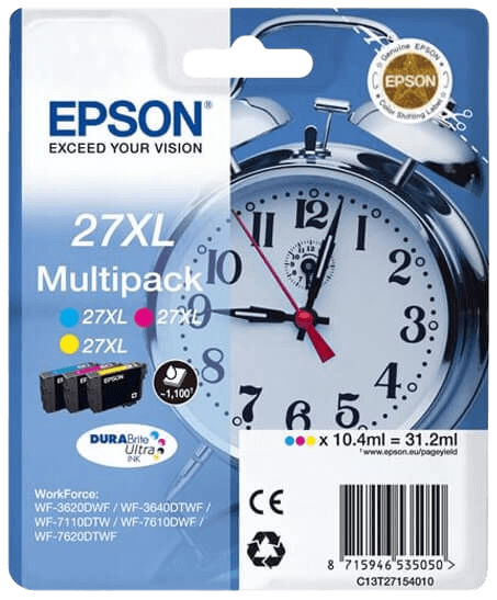 Epson 27 XL CMY original multipack 31.2 ml. (C13T27154012)