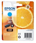 Epson 33 cyan original bläckpatron 4,5 ml. (C13T33424012)