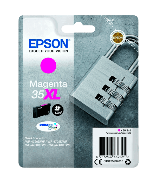 Epson 35 XL magenta original bläckpatron 20,3 ml. (C13T35934010)