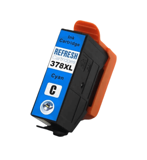 Epson 378 XL cyan kompatibel bläckpatron 10 ml. (C13T37924010)