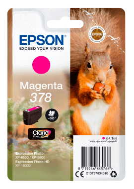 Epson 378 magenta original bläckpatron 4,1 ml. (C13T37834010)