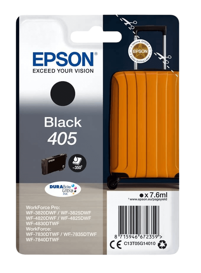 Epson 405 svart original bläckpatron 7,6 ml. (C13T05G14010)