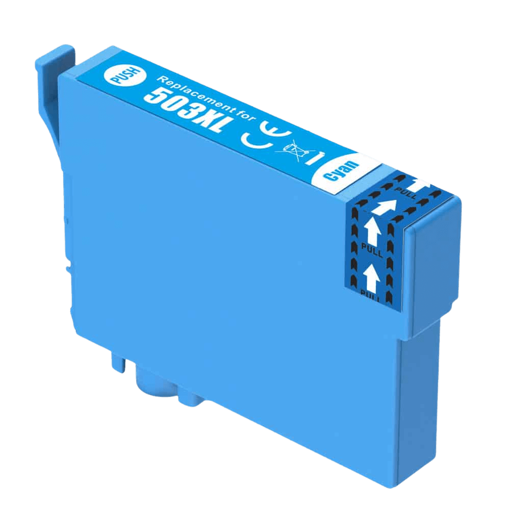 Epson 503XLC cyan kompatibel bläckpatron 13 ml. (C13T09R24010)