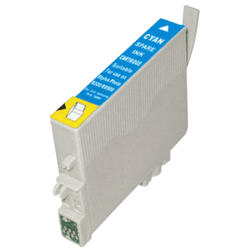 Epson T0482 cyan kompatibel bläckpatron 13 ml. (C13T04824010)