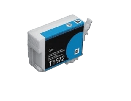 Epson T1572 cyan kompatibel bläckpatron 26 ml. (C13T15724010)