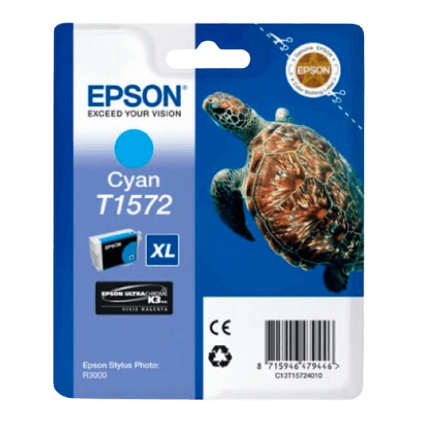 Epson T1572 cyan original bläckpatron 25.9 ml. (C13T15724010)