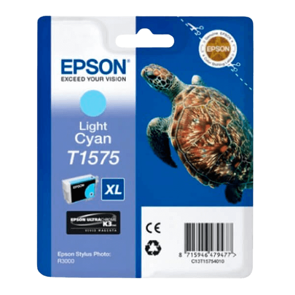 Epson T1575 ljus cyan original bläckpatron 25,9 ml. (C13T15754010)