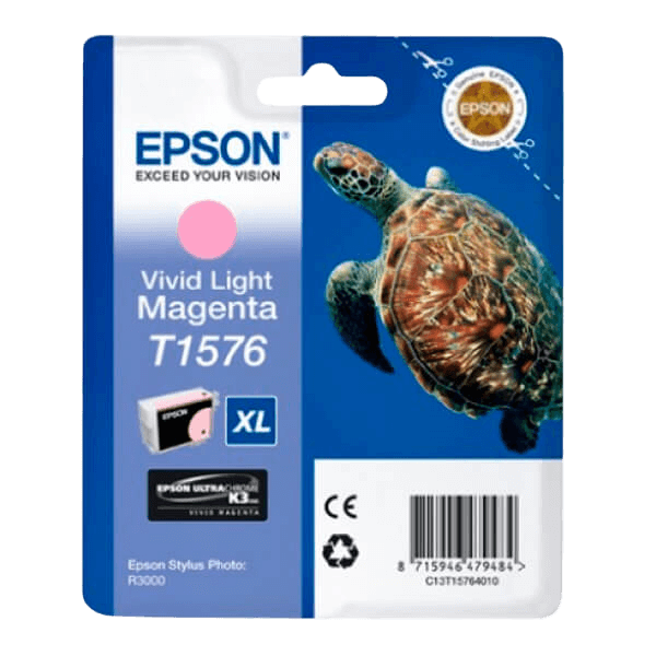 Epson T1576 ljus magenta original bläckpatron 25,9 ml. (C13T15764010)