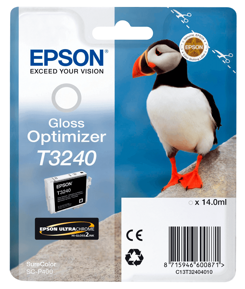 Epson T3240 Gloss Optimizer original bläckpatron 14 ml. (C13T32404010)