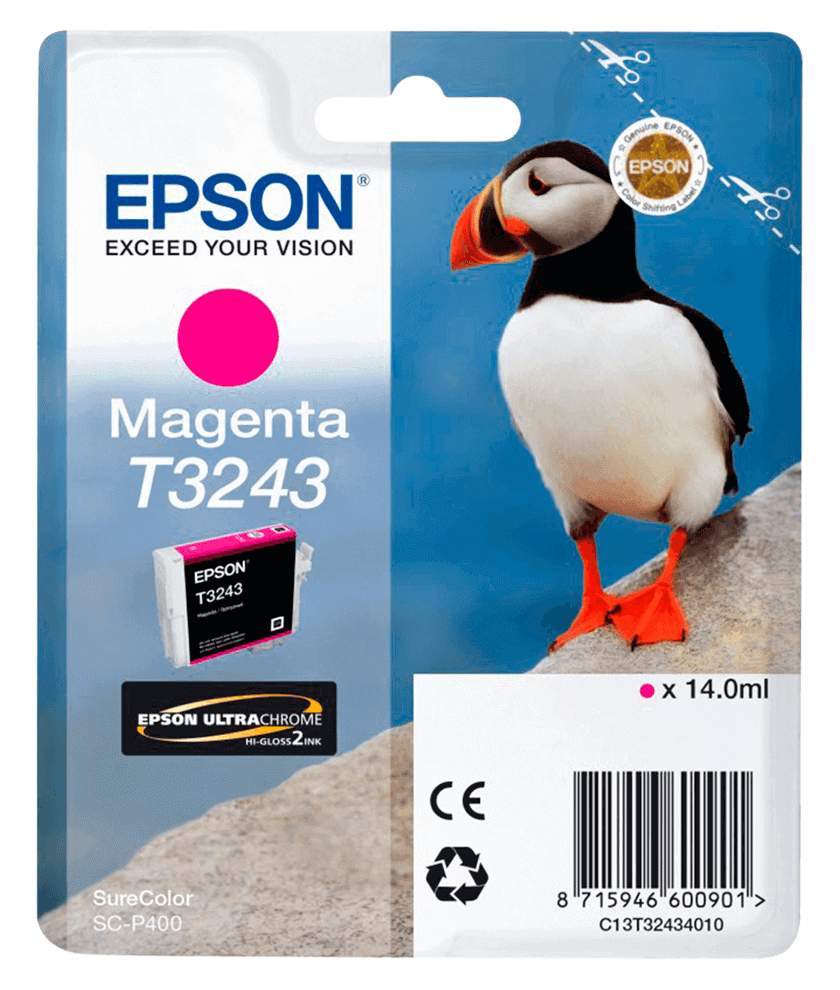 Epson T3243 magenta original bläckpatron 14 ml. (C13T32434010)