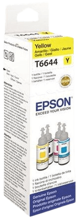 Epson T6644 gul original bläck refill 70 ml. (C13T664440)