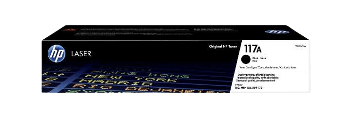 HP 117A svart original toner 1000 sider (W2070A)