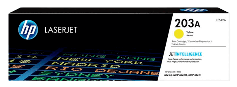 HP 203A gul original toner 1300 sider (CF542A)