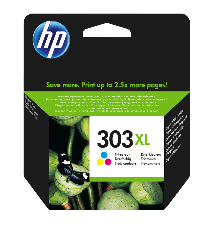 HP 303XL CMY original bläckpatron 10 ml. (T6N03AE)