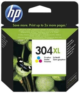 HP 304 XL CMY original bläckpatron 7 ml. (N9K07AE)
