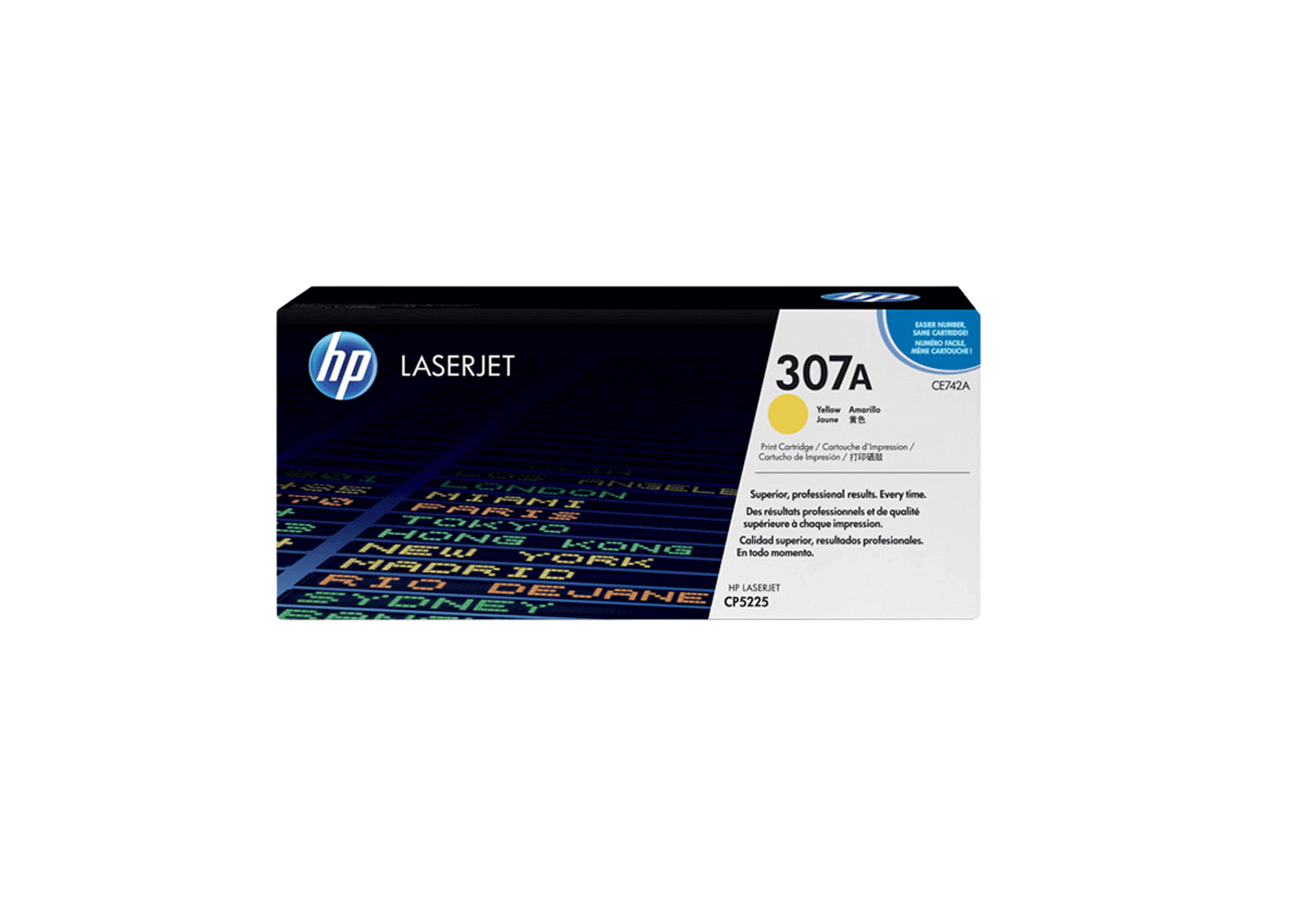 HP 307A gul original toner 7300 sider (CE742A)