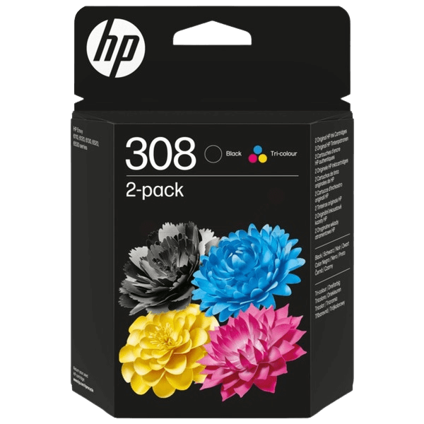HP 308 CMYK original bläckpatron 120 sider (6L6S6UE)