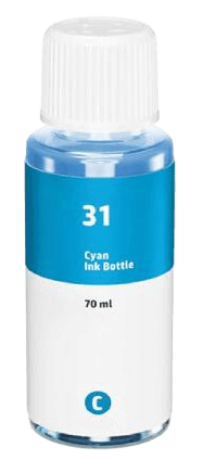 Kompatibel HP 31 cyan bläck refill 8000 sider (1VU26AE)