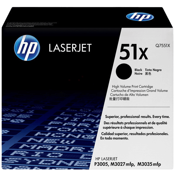 HP 51X XL svart original toner 13000 sider (Q7551X)