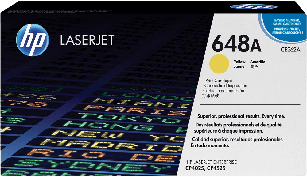 HP 648A gul original toner 11000 sider (CE262A)