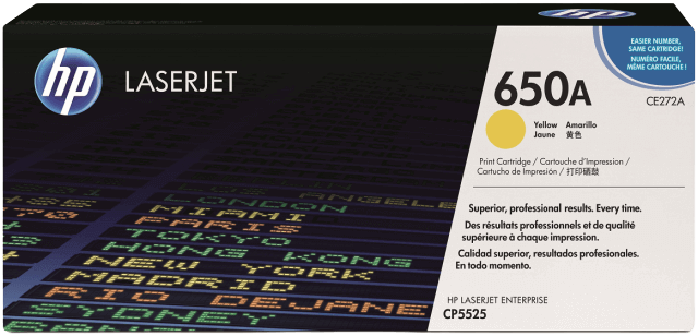 HP 650A gul original toner 15000 sider (CE272A)