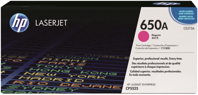 HP 650A magenta original toner 15000 sider (CE273A)