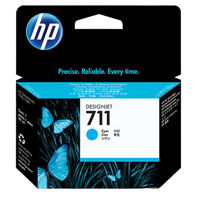 HP 711 cyan original bläckpatron 29 ml. (CZ130A)